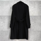 ジバンシィ 4Gロゴ カシミヤ ステンカラーコート ブラック