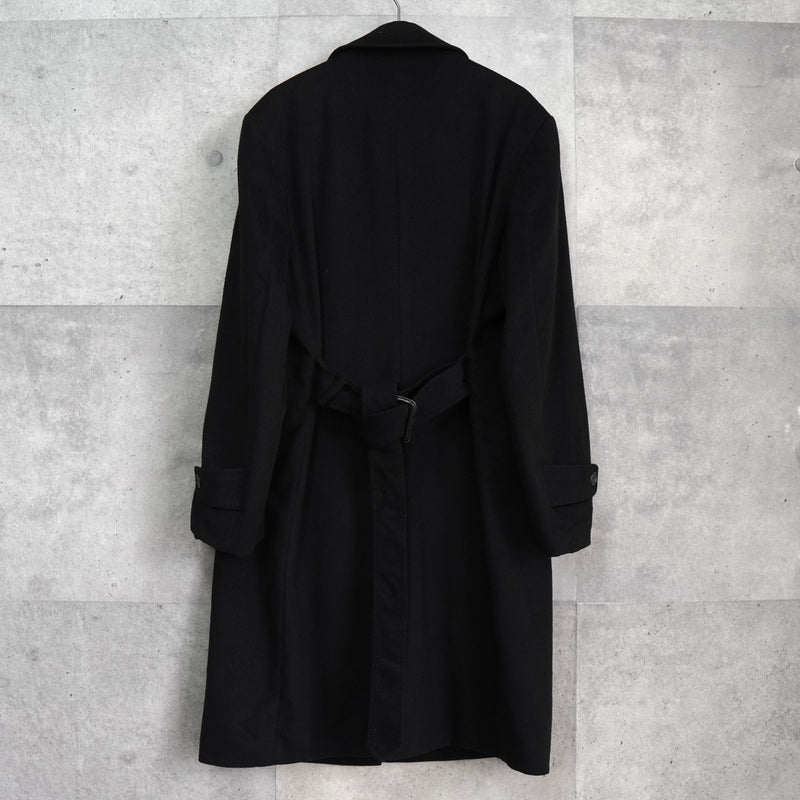 ジバンシィ 4Gロゴ カシミヤ ステンカラーコート ブラック