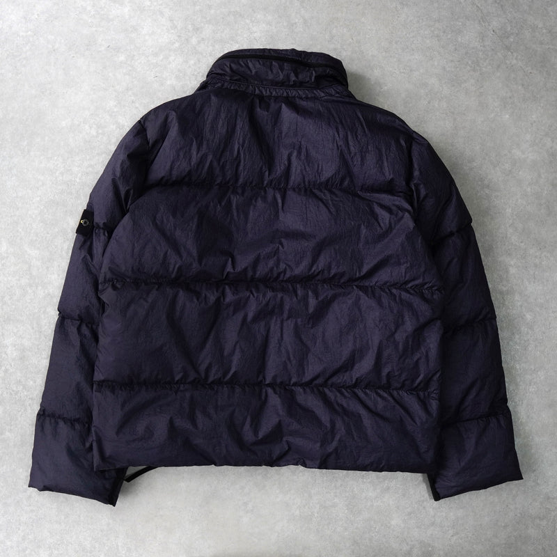 ストーン アイランド ショート丈 ダウンジャケット ネイビー