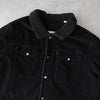 リーバイス SHERPA LINED TRUCKER JACKET コーデュロイ襟 ボアジャケット ブラック メンズ