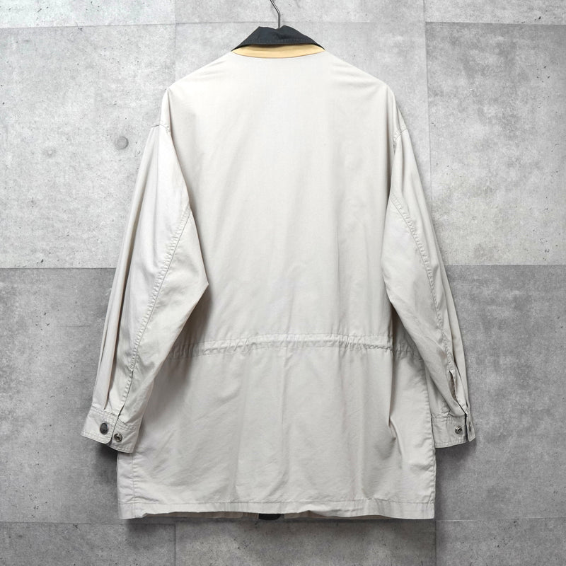 イヴ サンローラン ヴィンテージ YSLロゴ ブルゾン ジャケット ベージュ / グレー