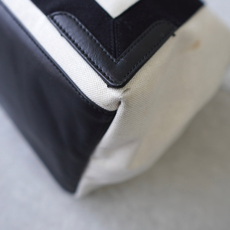 Navy Cabas Canvas Tote Bag - NEWSED