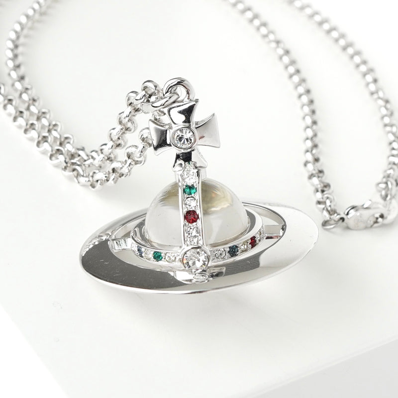 ヴィヴィアン ウエストウッド ラージ オーブ シルバー ネックレス