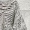 ヨーク MESHED KNIT CREWNECK メッシュ ニット グレージュ