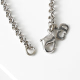 クリスチャン ディオール Diorロゴ チェーン ネックレス シルバー