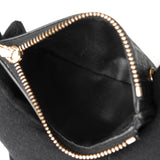 ロエベ リピートアナグラム レザー 二つ折り財布 ブラック