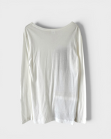ワイズ ヨウジヤマモト パッチワーク 長袖Tシャツ ロンT ホワイト サイズ2 レディース