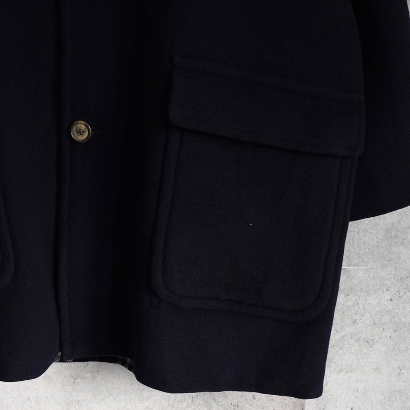 バーバリー ヴィンテージ カシミヤ混紡 ウールコート ブラック