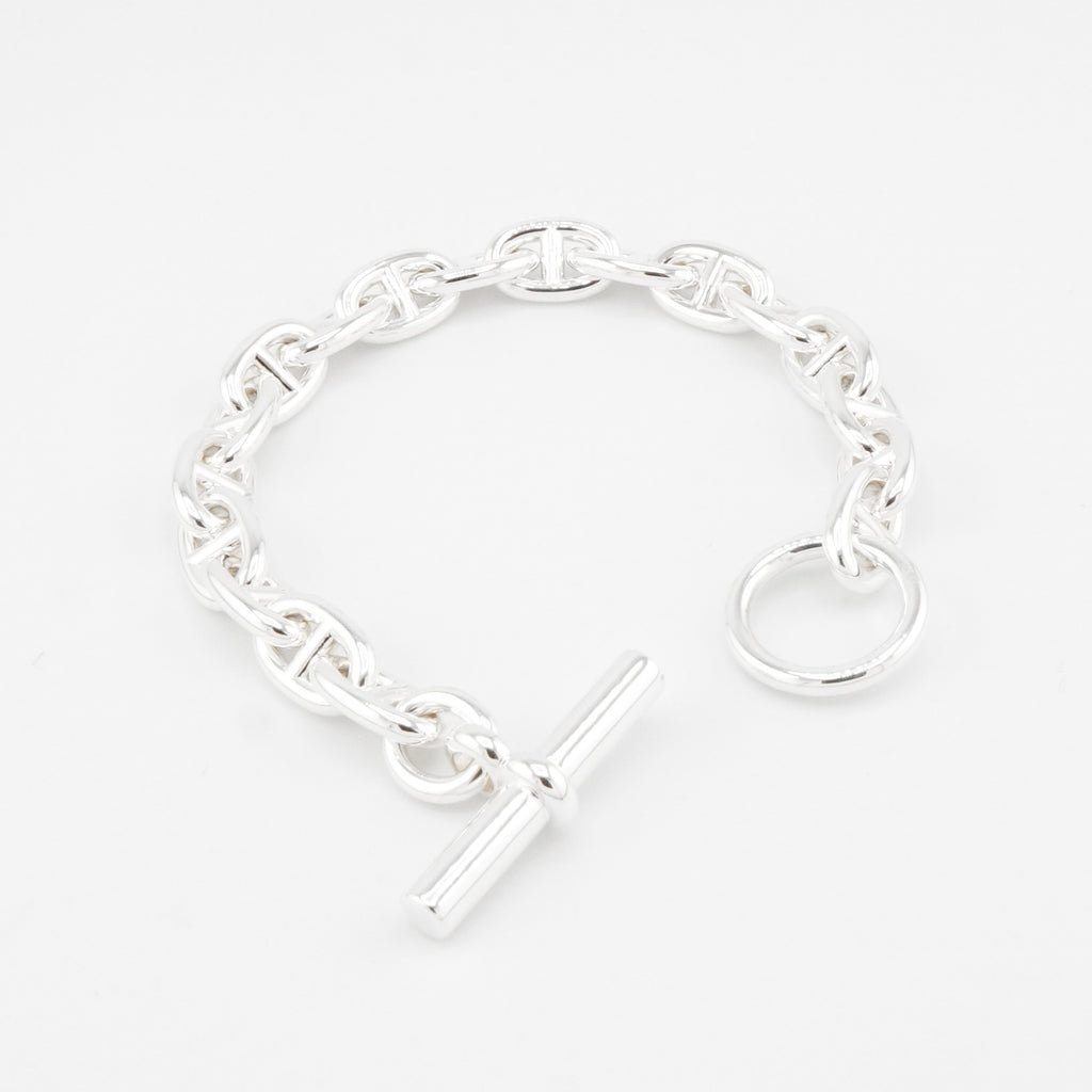 エルメス シェーヌダンクル シルバー925 ブレスレット PM 18コマ 新品仕上げ