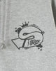 ステューシー OLD SKOOL STILL KICKIN' IT ジップアップ フーディー パーカー グレー M メンズ