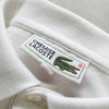 Lacoste 象牙色徽标贴片短袖 Polo 衫