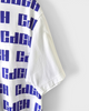 コム デ ギャルソン オム ロゴ 総柄 Tシャツ ホワイト M メンズ レディース