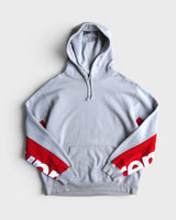 Cropped Panels Hooded Sweatshirt シュプリーム フーディー パーカー グレー L メンズ