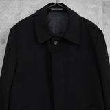 ジバンシィ 4Gロゴ カシミヤ ステンカラーコート ブラック