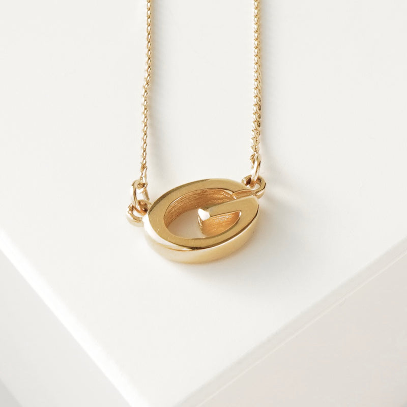 ジバンシィ ヴィンテージ Gロゴ ネックレス GP ゴールド