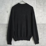 イヴ サンローラン ヴィンテージ YSLロゴ モックネック ニット グレー