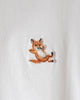 メゾン キツネ Tシャツ チラックスフォックス ホワイト L メンズ レディース