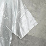 エムエムシックス メゾン マルジェラ 2018AW ロゴ コーディング Tシャツ メタリックシルバー