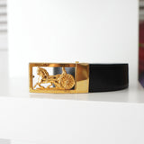 Horse Carriage Leather Belt｜Made in Italy