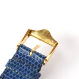 グッチ シェリーライン GP / QZ 白文字盤 腕時計 ウォッチ レザー ブルー 腕時計 ウォッチ 電池交換済