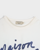 メゾン キツネ 筆記体ロゴ Tシャツ ホワイト M メンズ レディース