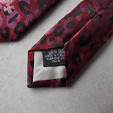 Vivienne Westwood 圆形标志豹纹领带，红色/粉色，未使用，带标签