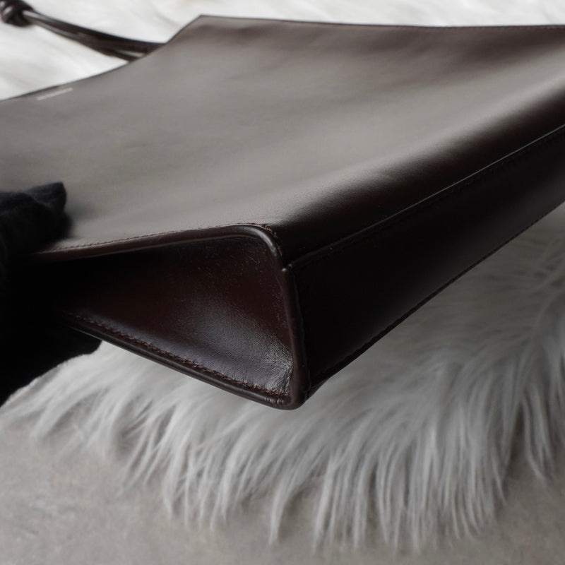 ジルサンダー タングル ミディアム  レザー ショルダーバッグ ブラウン