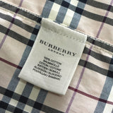 バーバリー ノバチェック ホースロゴ 刺繍 長袖シャツ アイボリー
