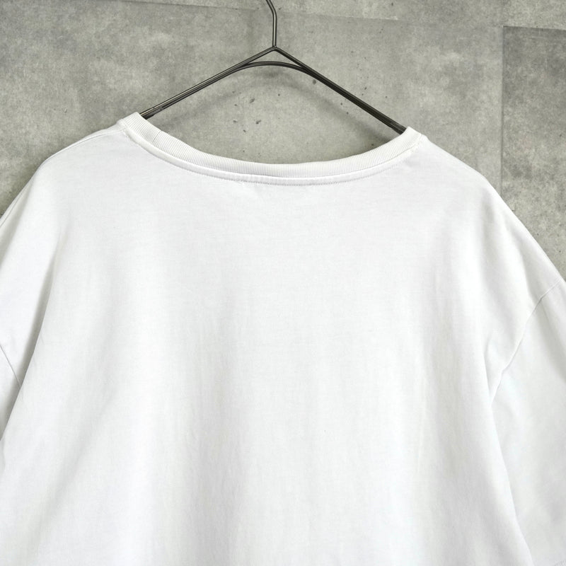 メゾン キツネ ロゴ 刺繍 Tシャツ ホワイト
