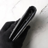 メゾン マルジェラ カレンダーロゴ レザー 二つ折り財布 コンパクトウォレット ブラック 箱付き
