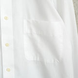 イヴサンローラン YSLロゴ 刺繍 長袖シャツ ホワイト