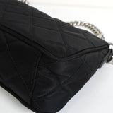 プラダ キルティング トライアングルロゴ テスート ナイロン 2way ショルダーバッグ チェーン ハンドバッグ ブラック