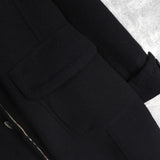 バーバリー ロンドン ノバチェック裏地 カシミア ウール ステンカラーコート レディース ブラック