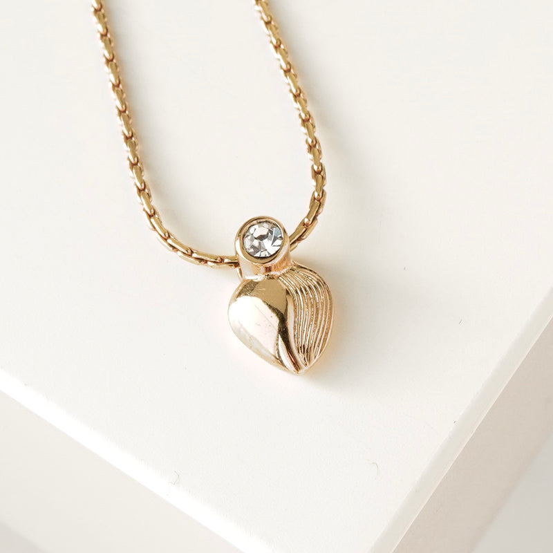 クリスチャン ディオール ヴィンテージ ラインストーン ネックレス GP ゴールド レディース