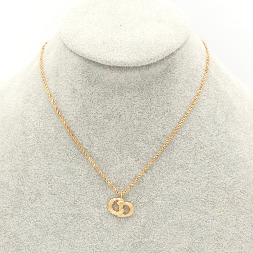 クリスチャン ディオール CDロゴ GP ネックレス ゴールド