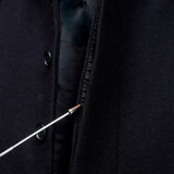 アルマーニ エクスチェンジ チェスターコート ウールコート ブラック