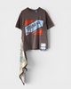 メゾン ミハラ ヤスヒロ スカーフ ドッキング Tシャツ ブラウン系 46 レディース