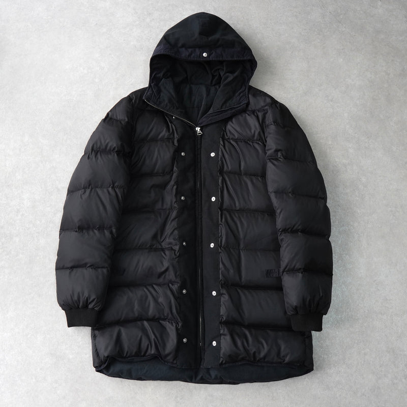 アクネ ストゥディオズ フーデッド ダウンコート ダウンジャケット ブラック