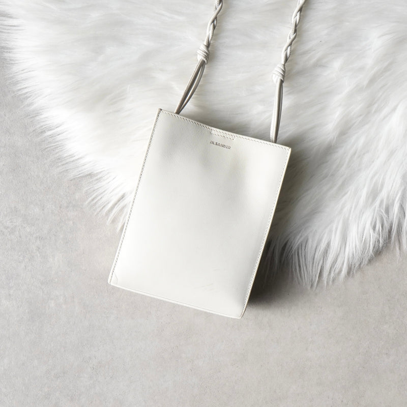 ジルサンダー タングル スモール レザー ショルダーバッグ ホワイト