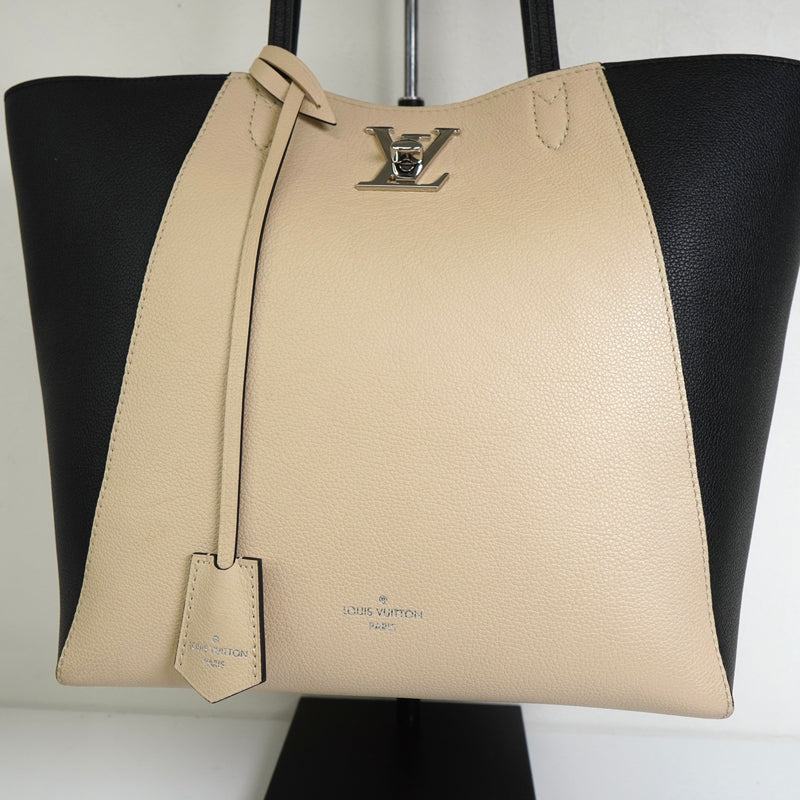 ルイ ヴィトン ロックミー カバ トートバッグ ベージュ / ブラック M42289