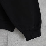 バレンシアガ TO MY LOVE HOODIE オーバーサイズ CD装飾 ダメージ加工 パーカー フーディー ブラック