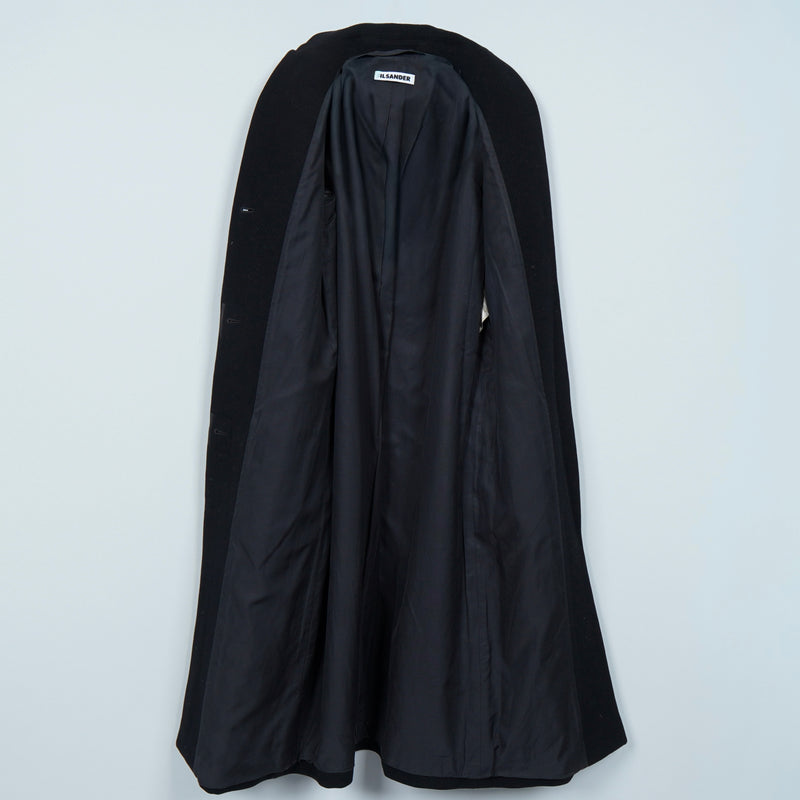 ジルサンダー チェスターコート ウールコート ブラック レディース