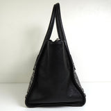 プラダ レザー ビジュー スタッズ 2way ハンドバッグ ショルダーバッグ ブラック