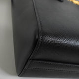 プラダ サフィアーノ レザー 2way ハンドバッグ ショルダーバッグ ブラック