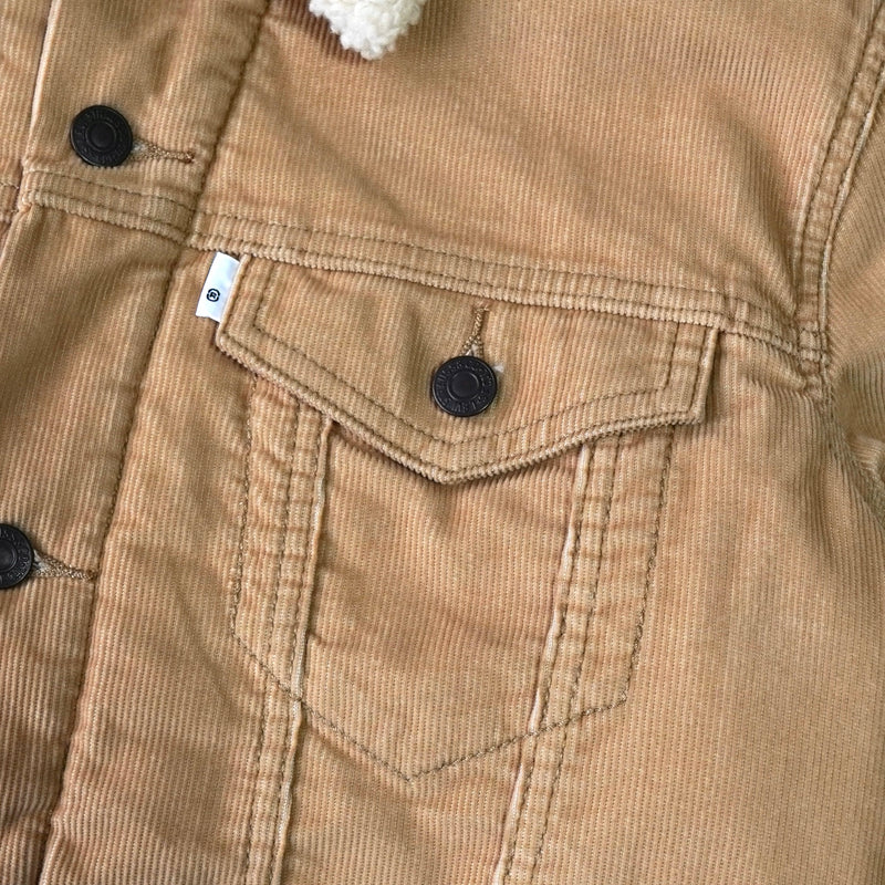 リーバイス ボア襟 コーデュロイジャケット ベージュ