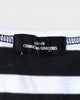 トリコ コム デ ギャルソン 2004年製 ボーダー メタルバッジ装飾 Tシャツ ブラック / ホワイト レディース