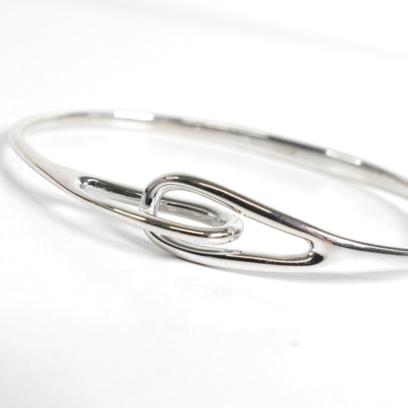 ティファニー オープンティアドロップ バングル 925 新品磨き済