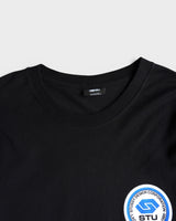 International L/S Tee ステューシー 長袖Tシャツ ロンT ブラック L メンズ