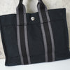 エルメス フールトゥPM キャンバス ハンドバッグ ブラック