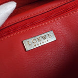 ロエベ ロゴ レザー ミニ ハンドバッグ レッド